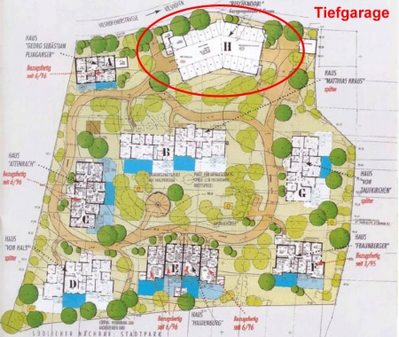 Lageplan Tiefgarage